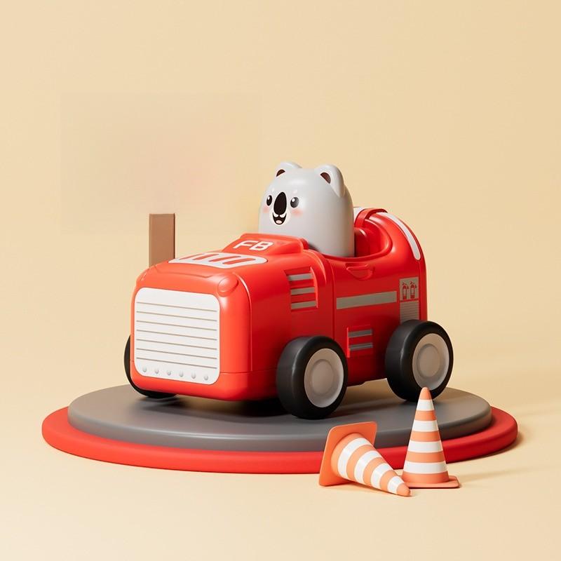 Bear Koala Tiger Cartoon Plastic Push And Go Airplane With Flashing Lights For Toddlers Ages 0-6