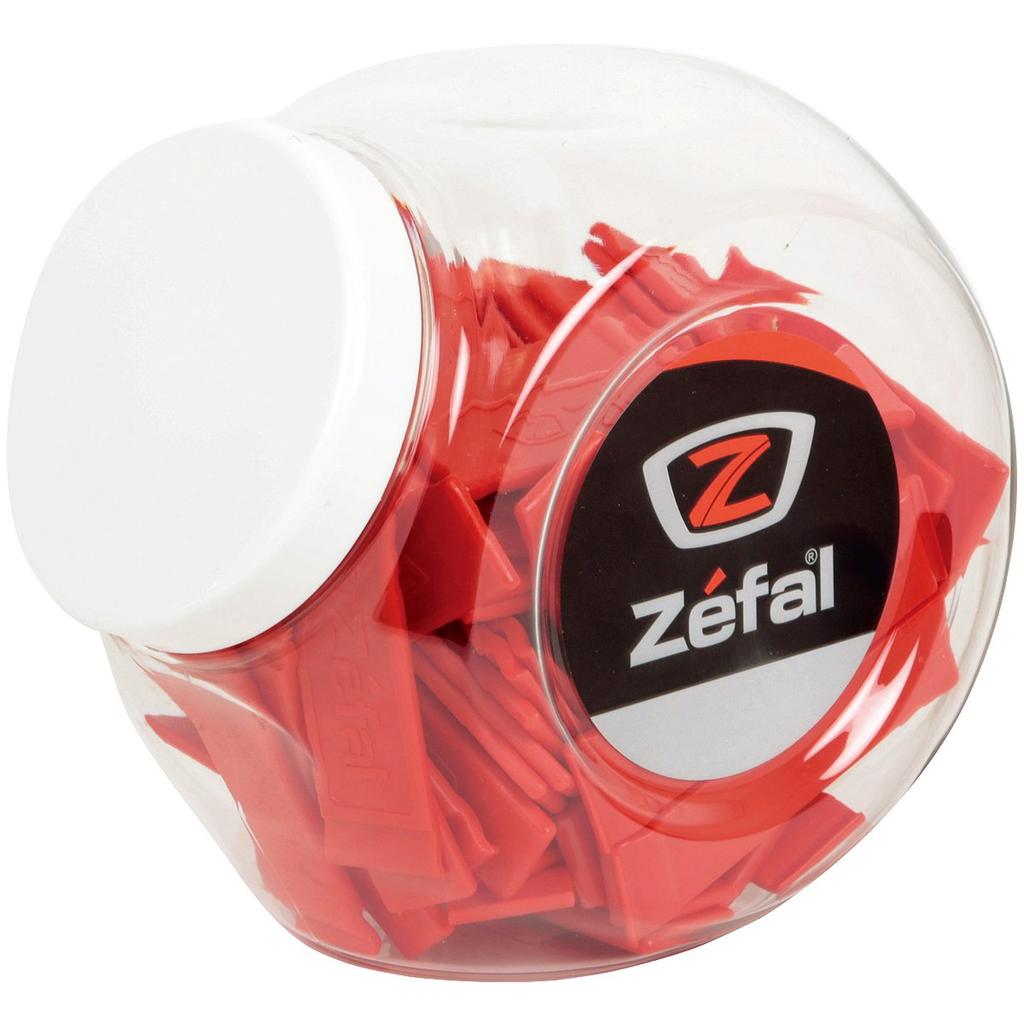 Zefal BOX Tire Lever Set 1990B Z-LEVERS (100-Pack) - Resin, 100mm, Red,