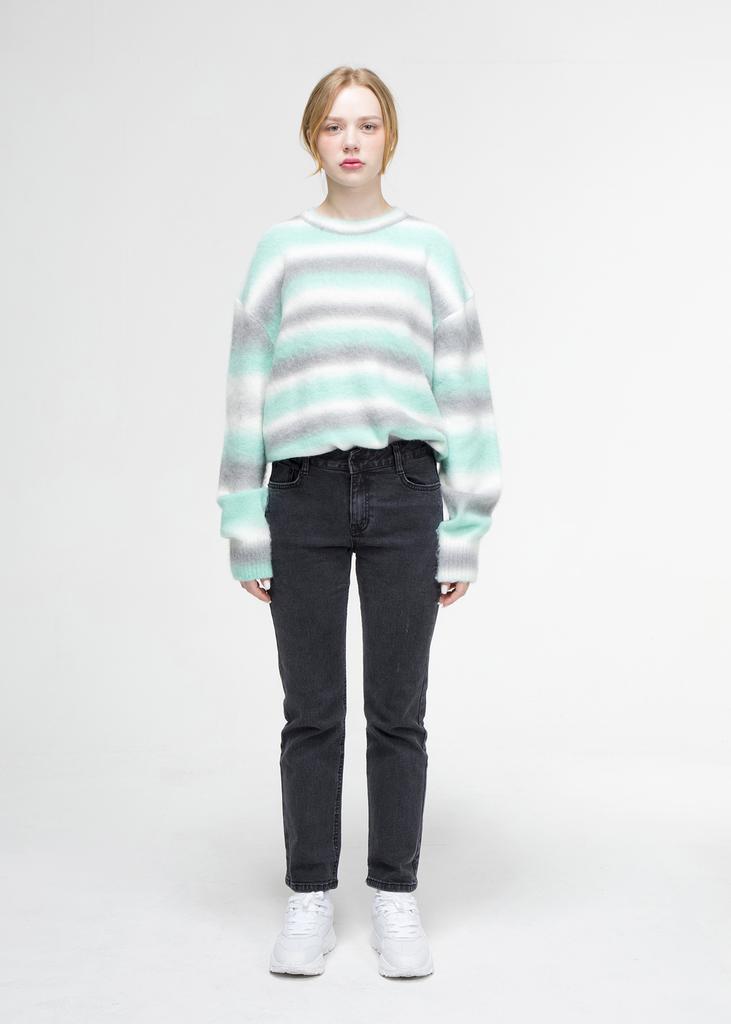 NOWHERE Mint Gradient Men'S And Women'S Round Knit