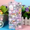 4 Sheet  3D Cute Animal Butt Stickers, Stress Relief Puffy Squishy Sticker for DIY Scrapbook Guitar Phone Case Laptop Decal