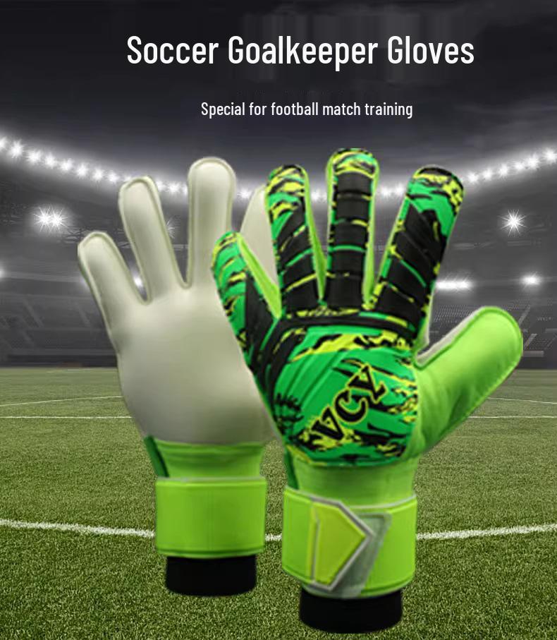 Professional Football Goalkeeper Gloves with Finger Protection - Latex Non-slip, Wear-resistant Sports Equipment