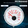 52MM Car temperature indicator 40~120 Celsius Red Backlight With Alarm+10mm Coolant Temperature Sensors for Car Truck Marine