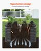 Metal Raised Garden Bed, 2.0 x 1.0 x 0.5 m Outdoor Galvalume Planter Garden Box, Open Bottom Design, Large Planter Raised Bed for Growing Vegetables,