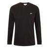 Mens Embroidered Logo Jersey Long-Sleeved T-Shirt