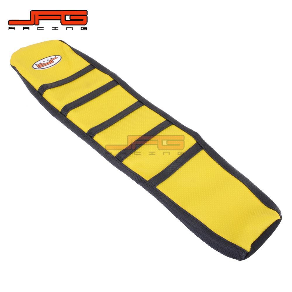 RM85 (02-17) Yellow Off-Road Motorcycle Waterproof Non-Slip Seat Cover