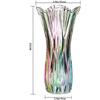 Vase à Fleurs Forme Queue de Phénix Verre Cristal Épaissi Pour Décoration Intérieure, Mariage Ou Cadeauxtaille25cm