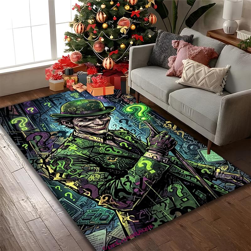 1pc JOKER Printed Chair Rug for Home Office Use, Living Room Kitchen Game Room Area Carpet