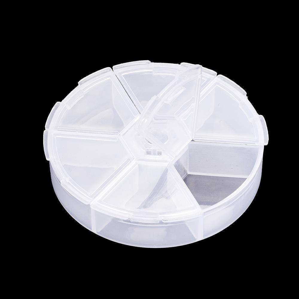 Round and Square Transparent Multi-Grid Jewelry Storage Boxes