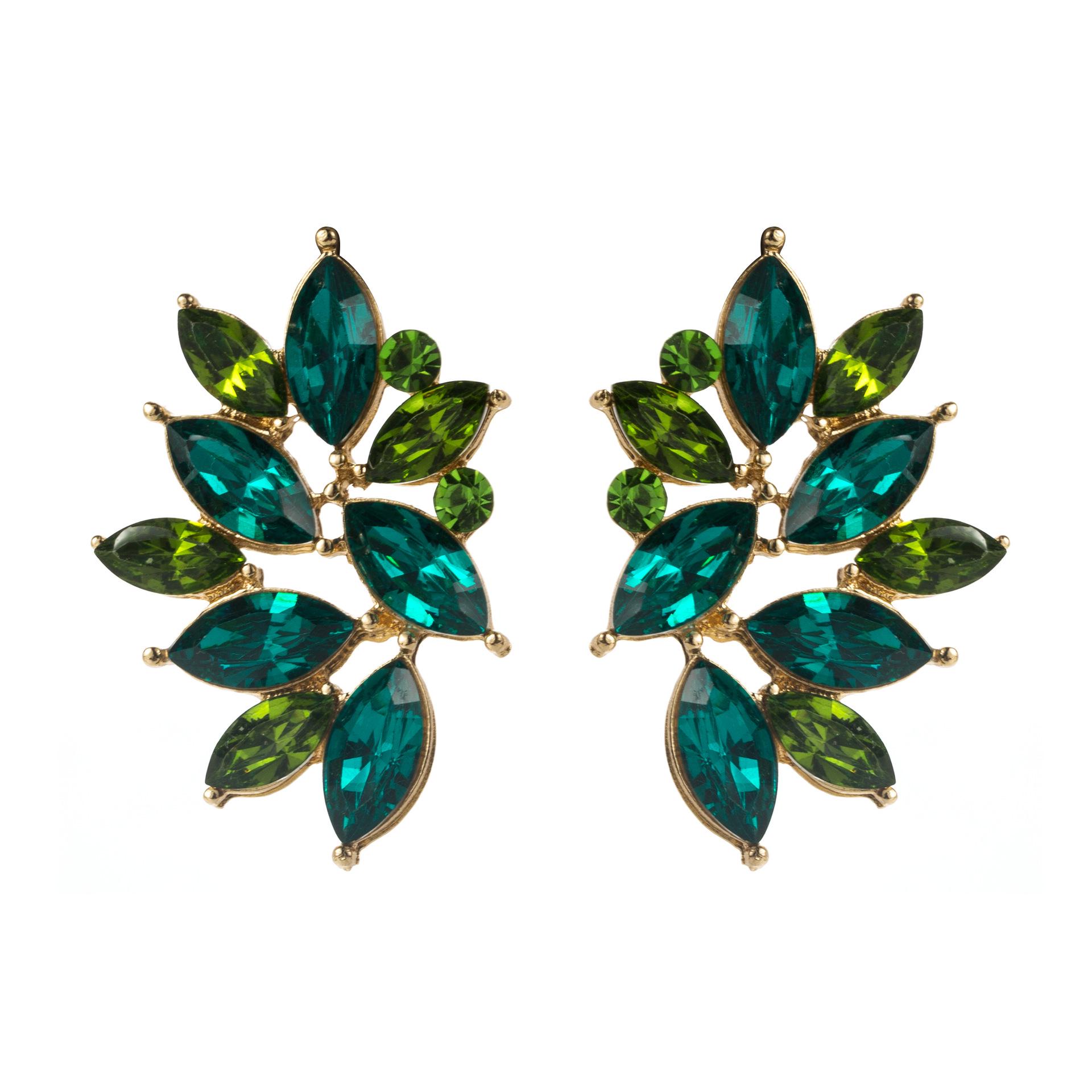 

Ретро Европейские и Американские Геометрические Серьги-пусеты из сплава с цветами и бриллиантами для женщин