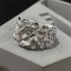 Anello Semplice Retrò Industria Pesante Argento Sterling 925 da Donna Senso di Alta Gamma Lusso Leggero Coreano Ins Vento Freddo Design di Nicchia Gioielleria