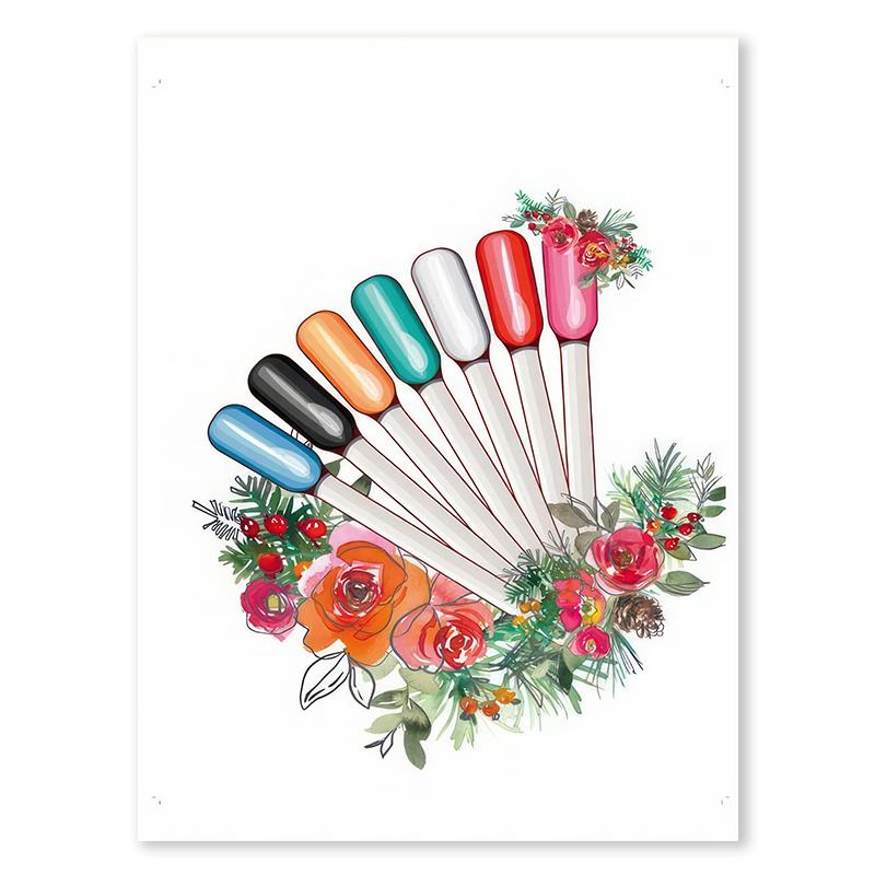 Personalizované laky na nehty Technologické tvary Malování na stěnu Malba na plátno Severská móda Plakáty a tisky Obrázky pro výzdobu salonu krásy