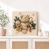 Perlenmalerei Weihnachts-Kunst-Set Lebkuchenbecher Schneeflocke Geschenk DIY Heimdeko Malerei