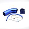 Tubo Universale 3 pollici 76mm per Presa d'Aria Condotti d'Aria Fredda Tubi Kit Sistema di Aspirazione Aria Fredda per Auto in Alluminio Tubo di Induzione Turbo