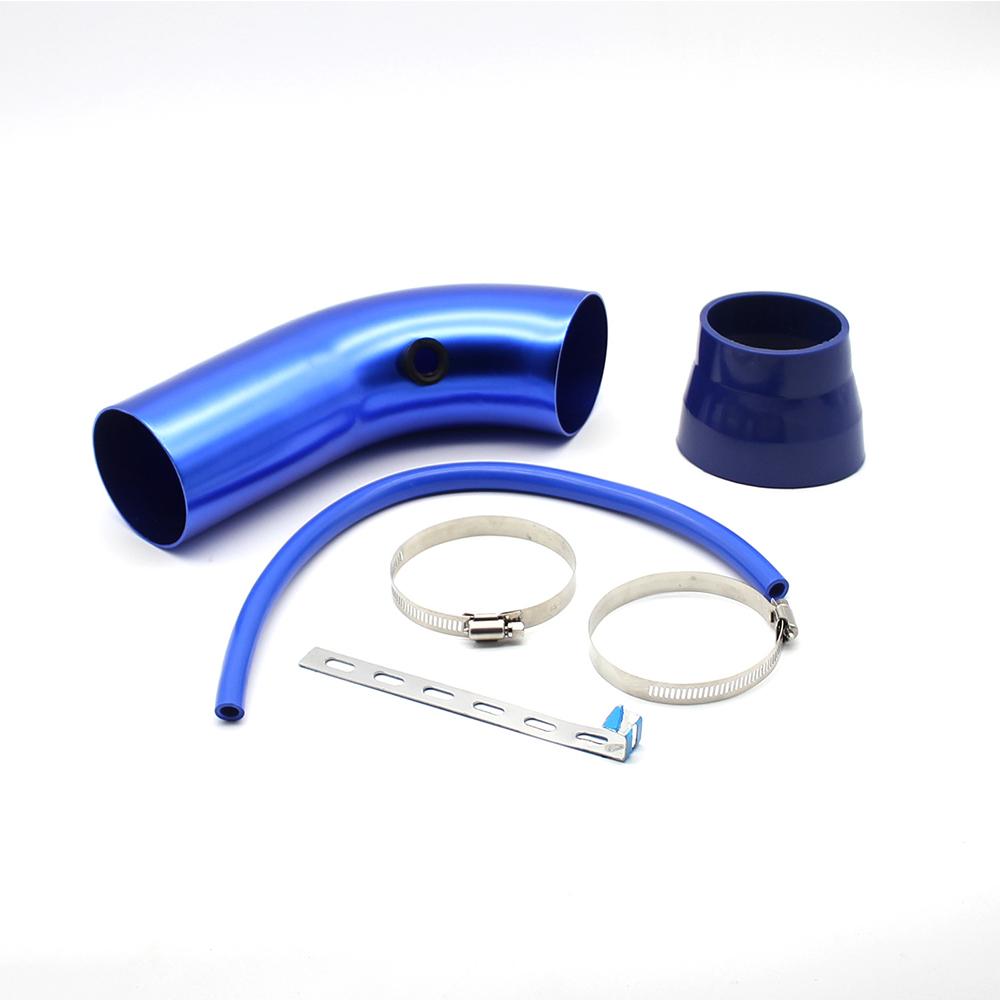 Tubo Universale 3 pollici 76mm per Presa d'Aria Condotti d'Aria Fredda Tubi Kit Sistema di Aspirazione Aria Fredda per Auto in Alluminio Tubo di Induzione Turbo