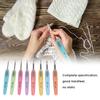New Aluminium Crochet Hook Knitting Needles Stitches With Colourful Soft Plastic Handle