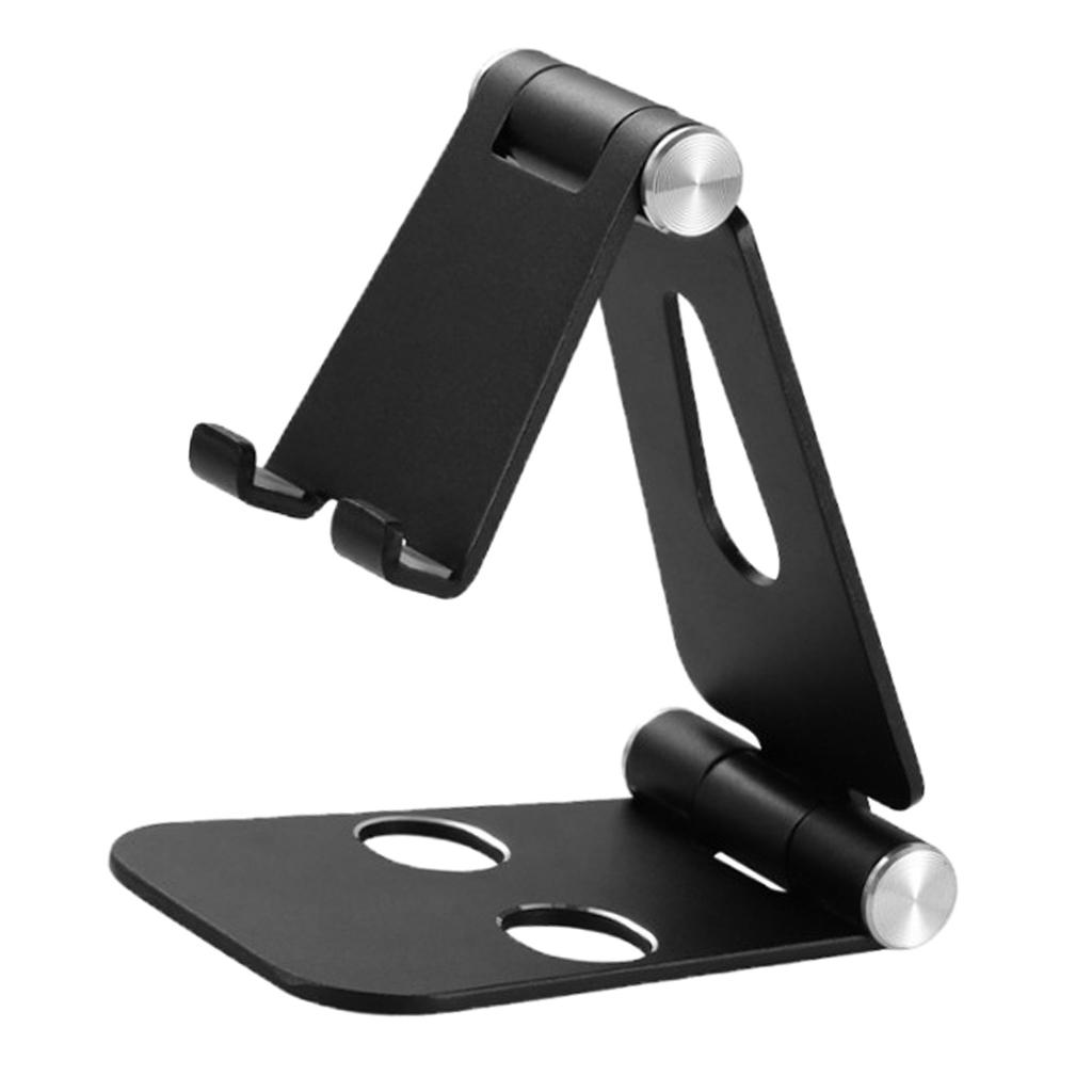 Aluminum Alloy Smartphone Holder , Tablet Black