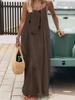 Women's Backless Sling Overcoat Dress, Loose-Fit for Home (2026)
