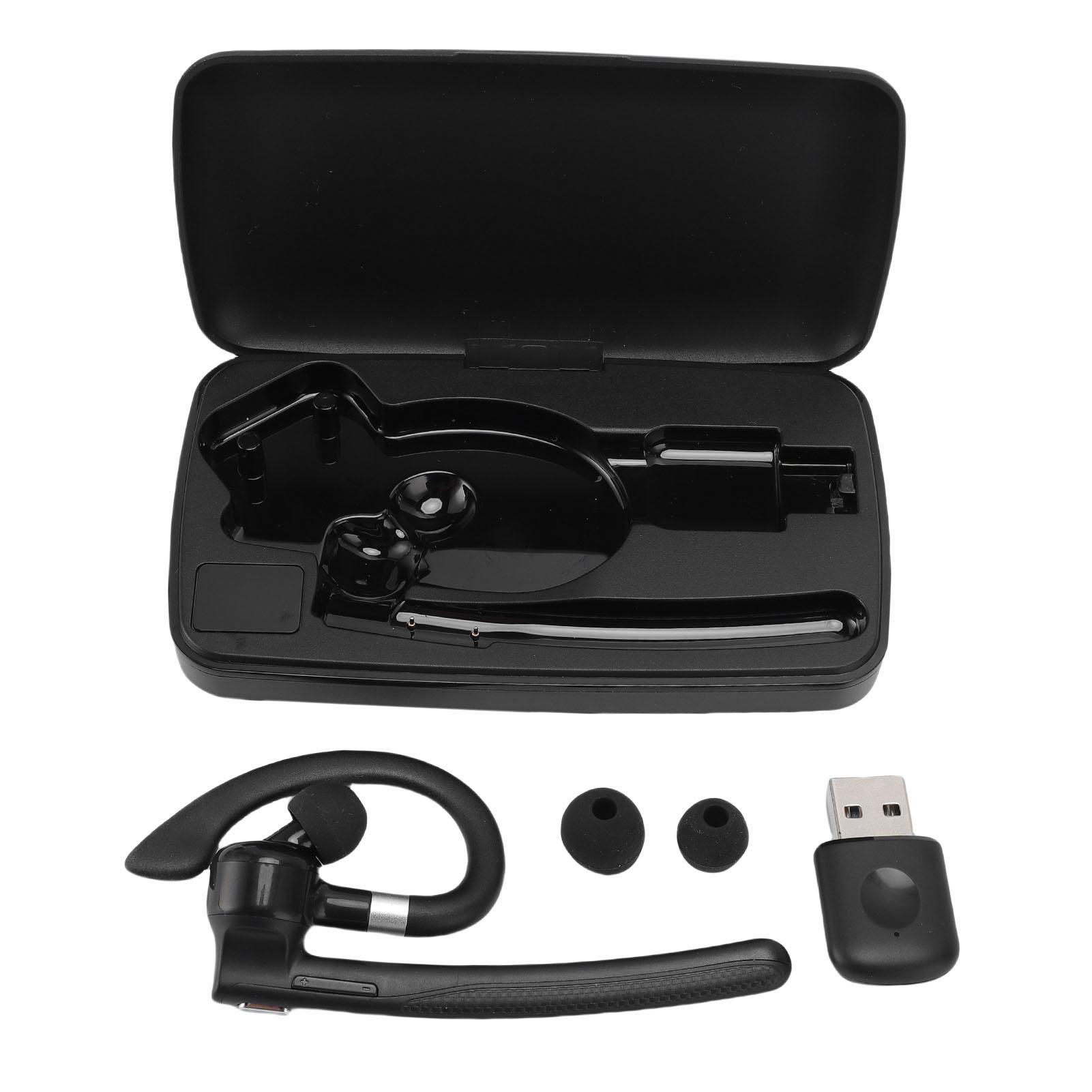 

Беспроводной наушник-вкладыш с одним ухом, с шумоподавлением, Bluetooth-гарнитура с зарядным чехлом, устройство для приема для