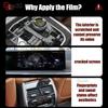 For BMW X5 G05 - Car interior Navigation Center console transparent TPU Repair protective Car film Anti scratch sticker
