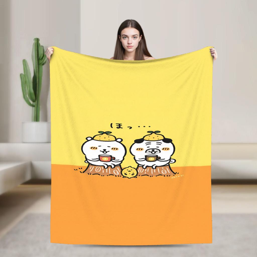 Joke Bear Blanket  Warm Soft Comfortable Plush Throw Blanket For Outdoor Airplane Travel Flannel Bedspread Bed Cover