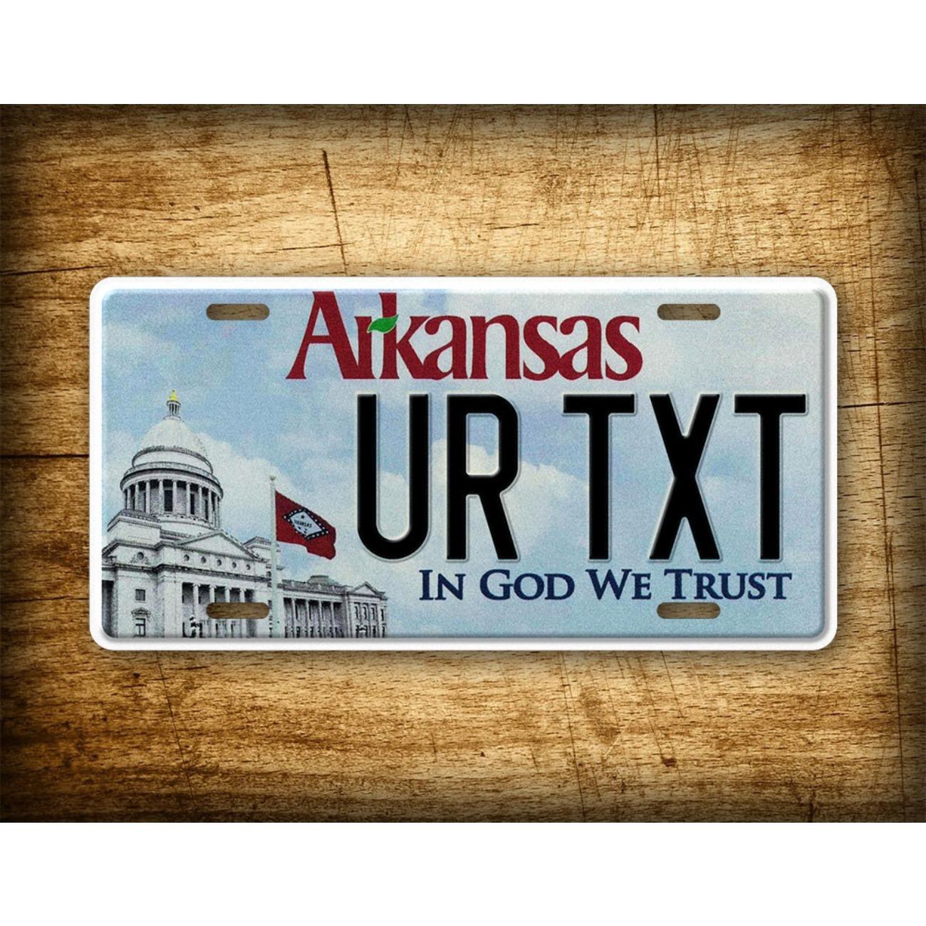 

Personalized Arkansas In God We Trust Metal Tin Sign Home Wall Decor білий