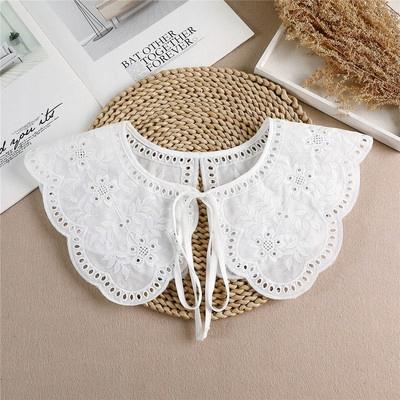 BLACK COLLAR made of tulle, elegant, tied, fashionable accessory for clothes