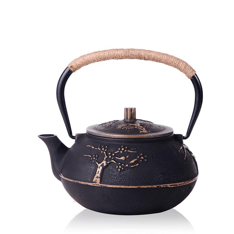 Pine, Bamboo, Plum Cast Iron Tea Kettle