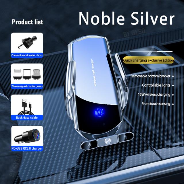 Wireless Car Charger Magnetic Head Fast Charging Air Vent Suction Cup Bracket Phone Sucker Holder For iPhone Xiaomi Samsung S20+