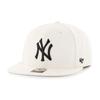 Czapka snapback - 47Brand - New York Yankees - MLB - No Shot Captain - Unisex - Biały