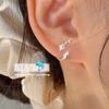 VENTFILLE 925 Sterling Silver Dolphins Earrings for Women Ear Stud Creative Design Smooth Aesthetic Jewelry Gift Dropshipping