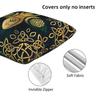 Triple Moon With Triskelion Pentagram Pagan Wiccan 2 Pcs Square Pillowcase Pillow Cover Cushion Throw Pillow For Home Car