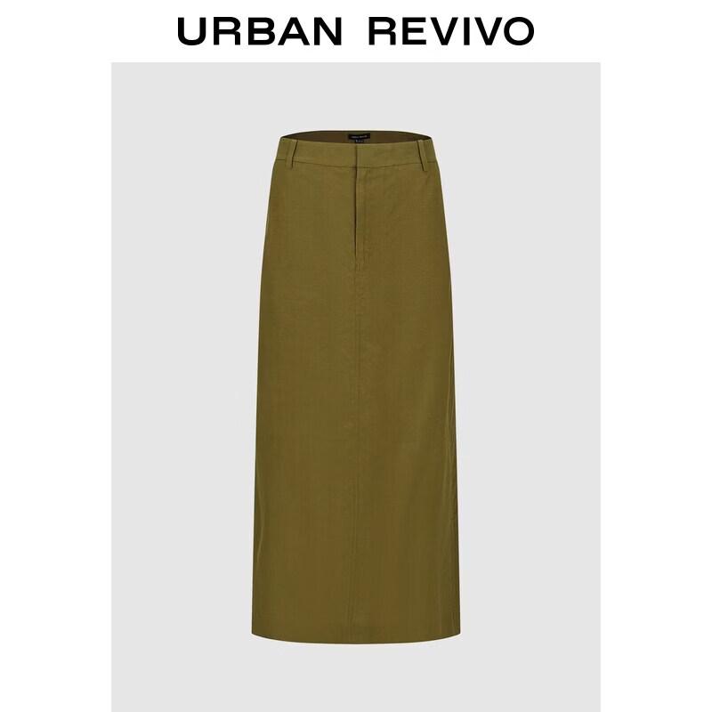 UR Women s Summer Linen Blend Patch Pocket Skirt M