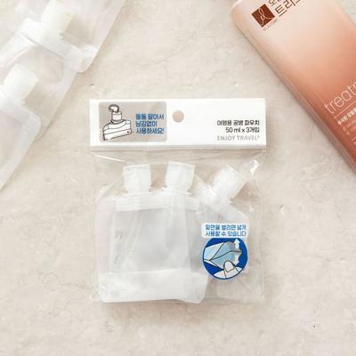 3 Packs Of 50 Ml Slim Pouch Containers