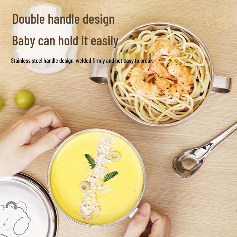 Licheers 316 Stainless Steel Baby Food Bowl Set