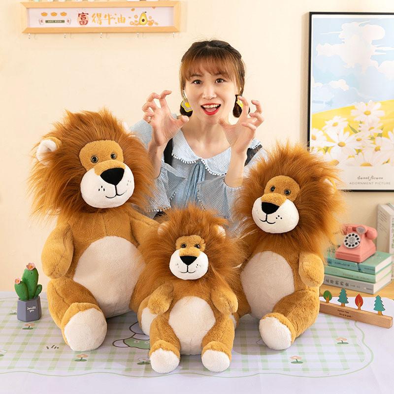 Forest Lion Animal Plush Toy Cute Cartoon Girl Child Birthday Holiday Doll Gift