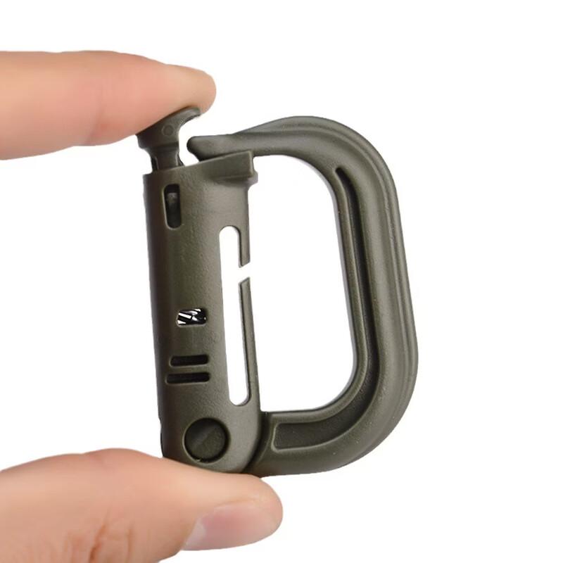 Brangdy Tactical D-Ring Carabiner Clips (6-Pack)