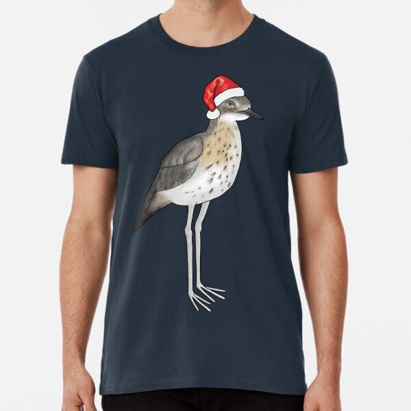 Xmas annoyed bush stone curlew Premium T-Shi S to 5XL Made in the AU/USA T-Shirt