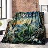 Dragons And Unicorns Customize Your Name Blanket Warm Comfortable And Soft Blankets Are Suitable For Home Chairs Office Sofas Sofas Office Camping And