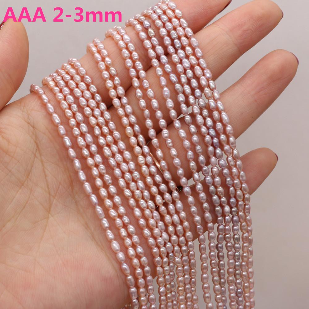 1 Sträng DIY Risformade Pärlor 2-7mm För Smyckestillverkning DIY Halsband Armband Örhängen Tillbehör Kedja 36cm