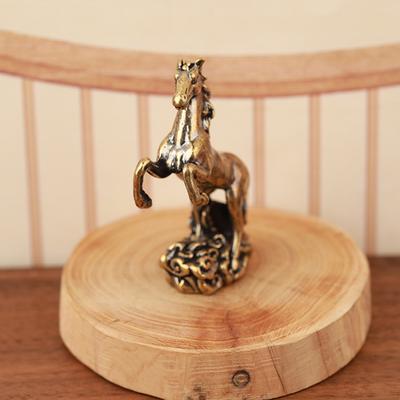 Ein Bronze Pferd Desktop Ornament Wohnzimmer Couchtisch Metallhandwerk Heimdekoration Pferdestatue