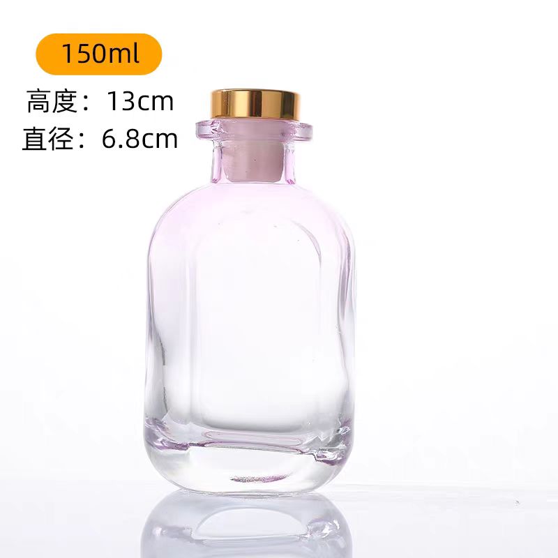 European Multicolor Vase Glass Flower Pot Basket Bottle Decoration Home Nordic Dry Transparent Hydroponic Small Bottle Gift