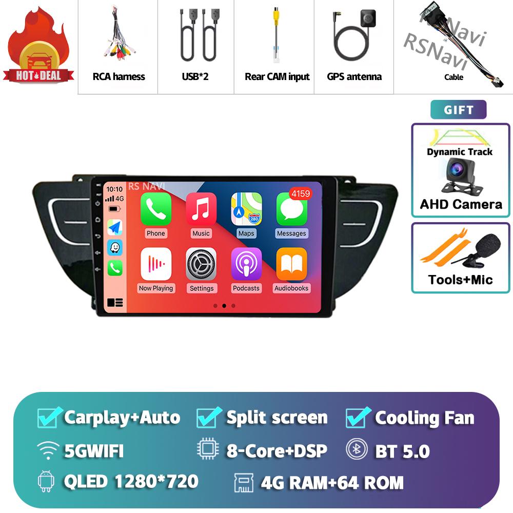 Android 14 Carplay Auto For Geely Atlas 2016 - 2020 Car Radio Player Multimedia 4G+WIFI Stereo Navigation Head Unit AI Voice GPS