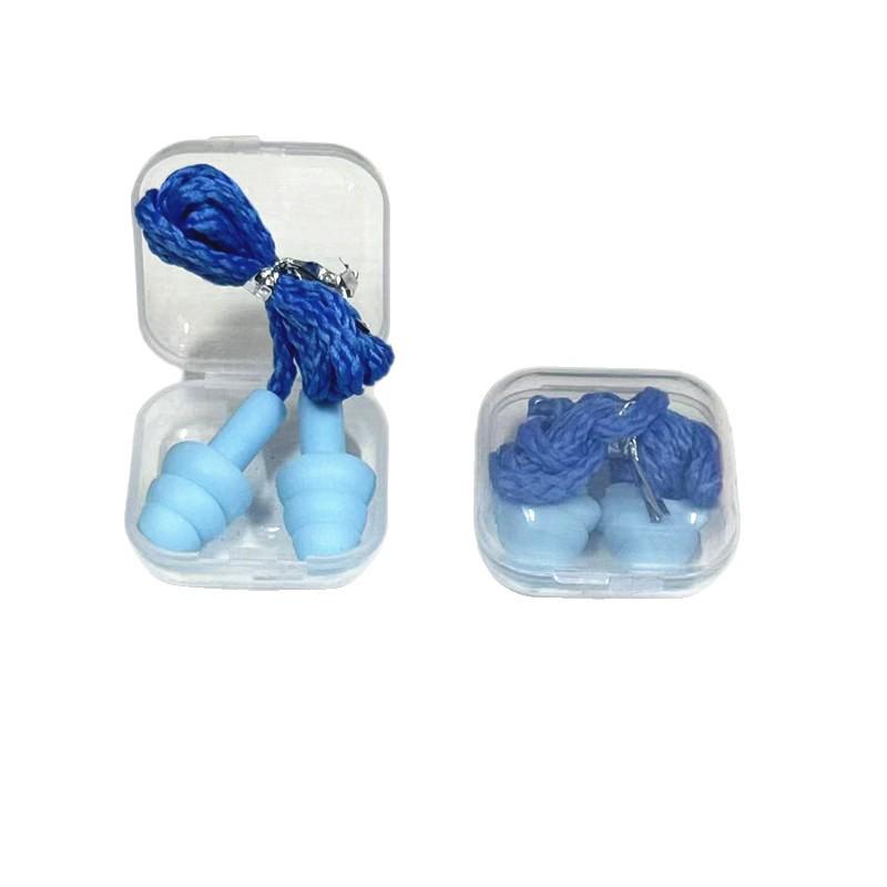 Polyester & Silicone Noise-Canceling Earplugs | Christmas Tree Design | Adult TPR Corded Earplugs