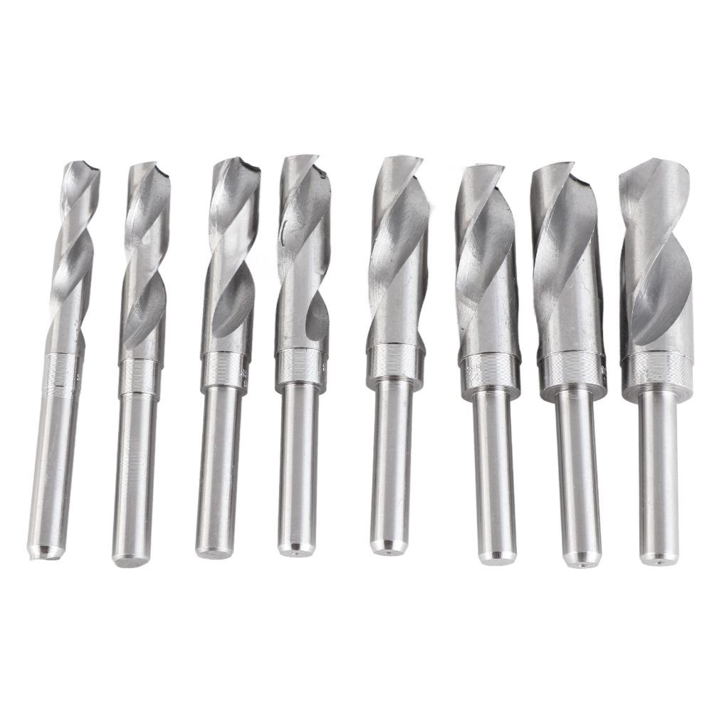 8pcs Round Shank Twist Drill Bit Set Polished Surfaces Drill Bits Kit  Workshop Use