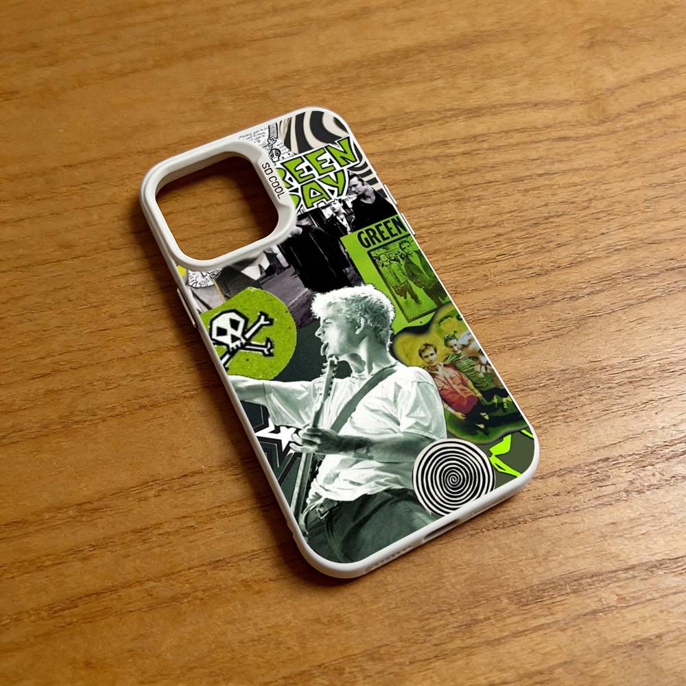 G-Green Day-S Band Phone Case for iPhone 17 16 Pro Plus 15 14 13 12 11 Max Mini X XS Silicone Shockproof Cover