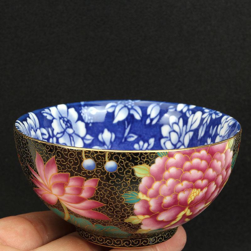 Chinese Style Ceramic Ceramic Tea Set Teacup Creative Master Cup High-grade Household Portable Small Tea Bowl Drinkware Supplies