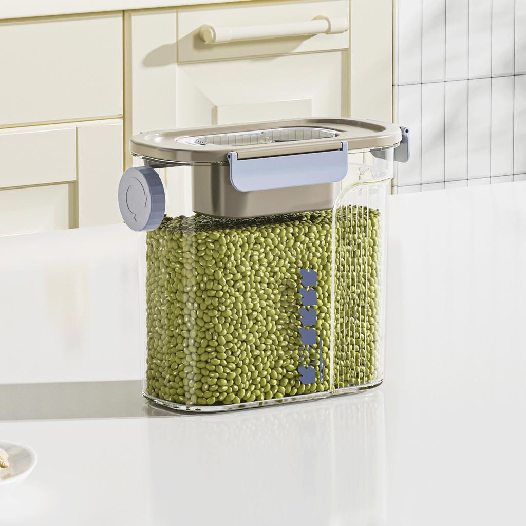Sealed jar for homegrain tea kitchen storage jar insect-proof and moisture-proof plastic food-grade crisper rice bucket