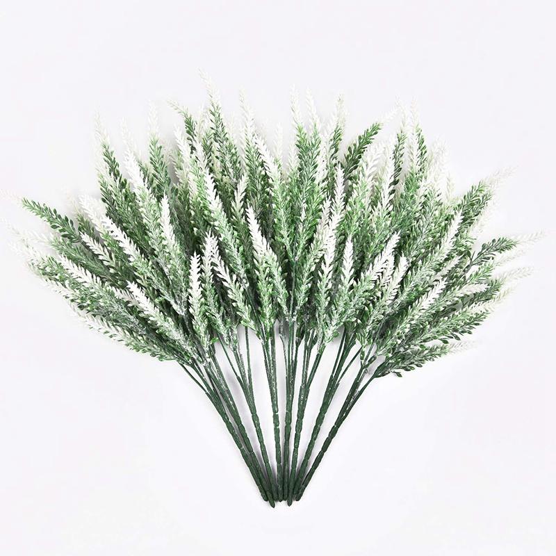 Good-8 Pieces Of Artificial Lavender Artificial Flower Arrangement Garden Office Wedding Home Outdoor Decoration White