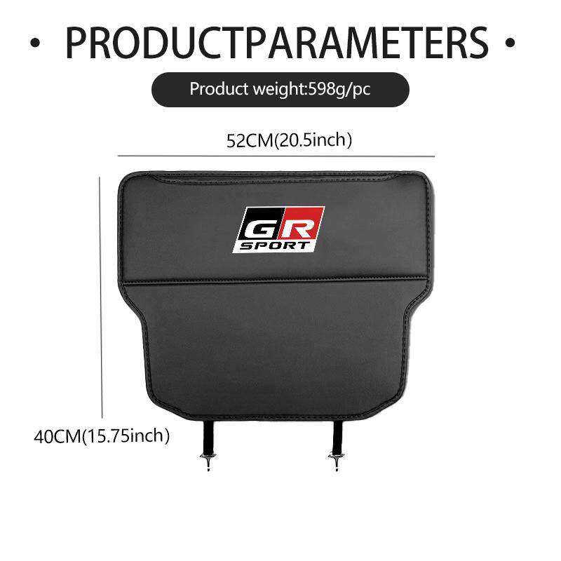 svagd6 Car Interior Seat Back Anti Child Kick Protector Pad Auto Storage Accessories For Toyota GR Sport Crown RAV4 Yaris Land Cruiser