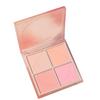 4 Colors Blush Palette Portable Saturated Versatile Pressed Makeup Blush Palette for Women